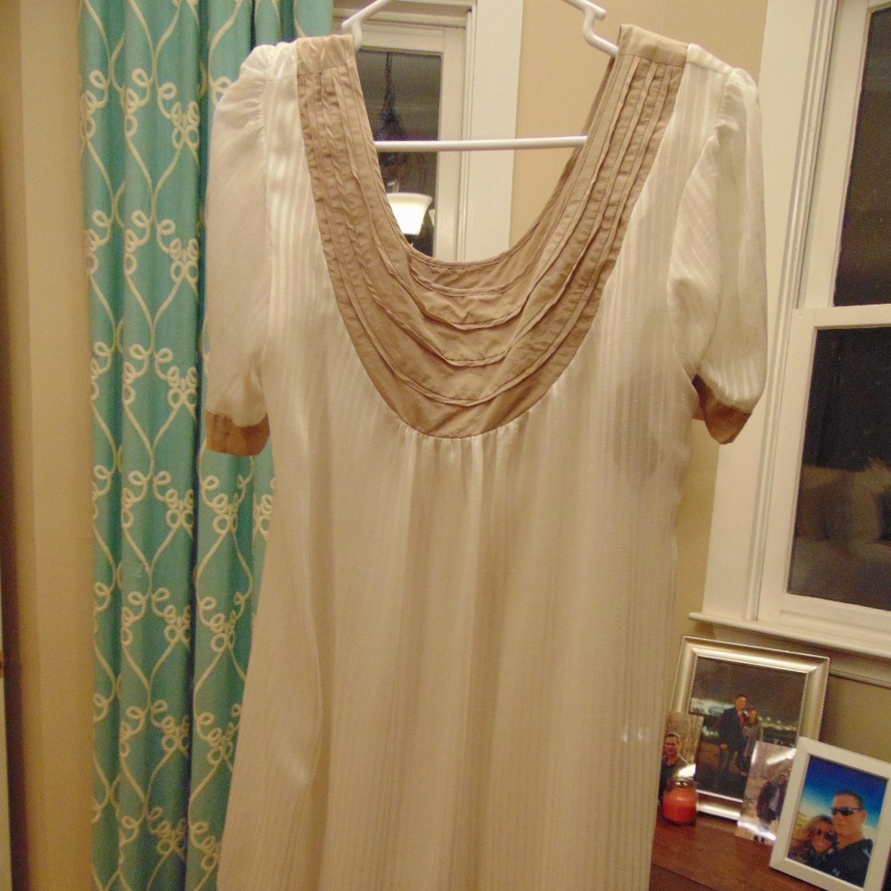 To the Max cream/tan dress